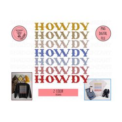 howdy png, western howdy png, southern png, preppy png, digital download