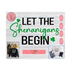 let the shenanigans begin png, st patricks day png, svg, dxf, eps