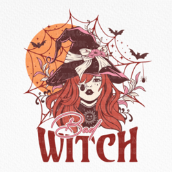 Halloween Bad Witch PNG Sublimation