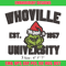 Grinch Whoville University Christmas Embroidery design, Grinch Christmas Embroidery, Grinch design, Digital download.jpg