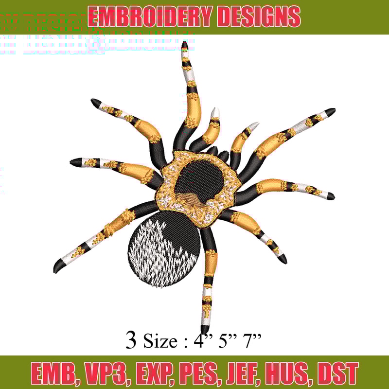 Spaider embroidery design, Spaider embroidery, animal design, embroidery file, animal shirt, Digital download..jpg