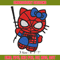 Spiderman Hellokitty Embroidery design, Hellokitty Embroidery, cartoon design, Embroidery File, Digital download..jpg