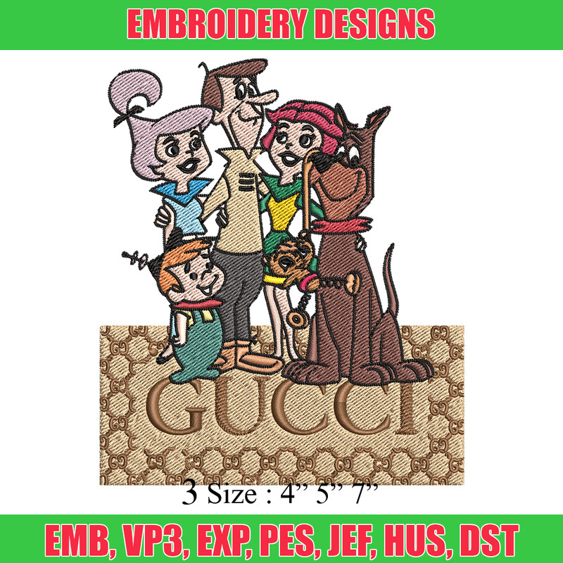 Gucci Jetsons Embroidery design, Gucci Jetsons Embroidery, cartoon design, Embroidery File, Gucci logo, Instant download.jpg