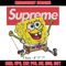 Spongebob Squarepants Supreme Embroidery design, Spongebob Embroidery, cartoon design, Embroidery File, Digital download.jpg