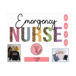 emergency nurse svg, emergency nurse png, nursing svg, nursing png, gift for nurse, nurse gift svg, half leopard nurse, dxf, eps