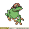 Frog boy embroidery design, Frog embroidery, Embroidery file, Embroidery shirt, Emb design, Digital download.jpg