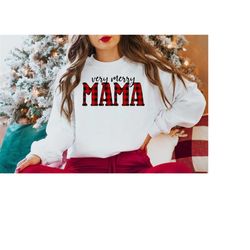 very merry mama sweatshirt | holiday sweatshirt | christmas sweatshirt | mom sweatshirt | women's christmas shirt | mama