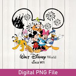 vintage walt disney world est 1971 png, mickey and friend png, disneyworld est 1971 png, disney family png, disney trip