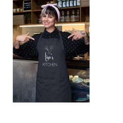 personalized apron for women, personalized apron, minimalist kitchen apron, custom apron, cooking apron for women, gifts