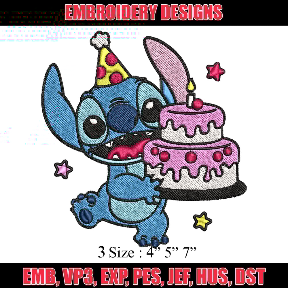 Stitch birthday Embroidery design, Stitch birthday Embroidery, cartoon design, Embroidery File, Digital download..jpg