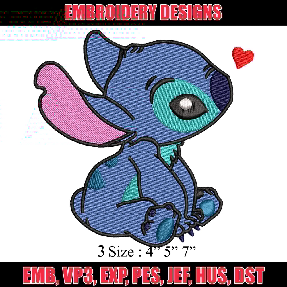 Stitch cartoon embroidery design, Stitch cartoon embroidery, Logo shirt, Disney embroidery, Digital download.jpg