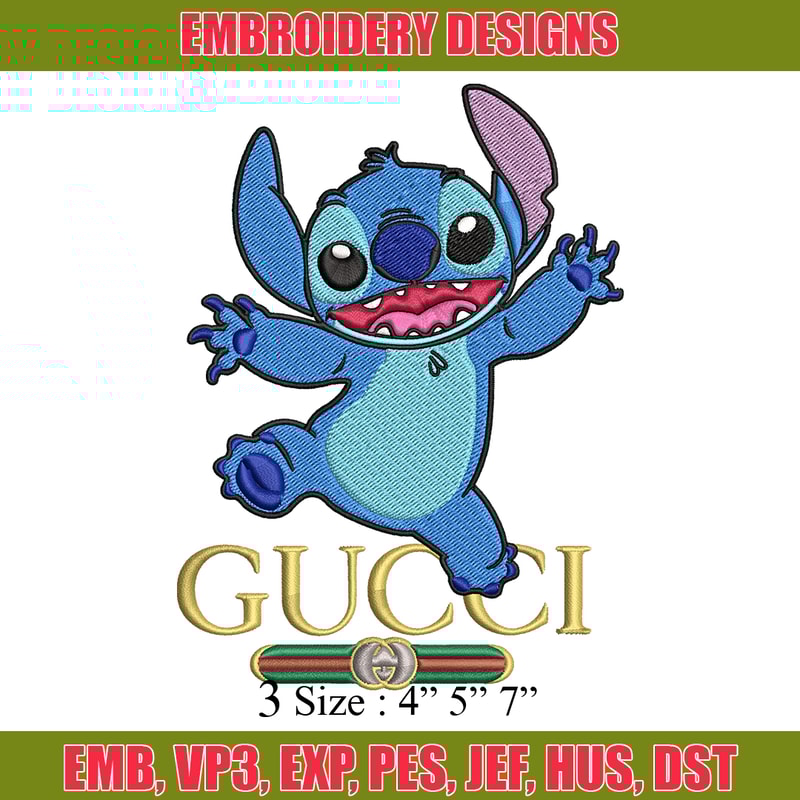 Stitch Gucii Embroidery design, Stitch Gucii Embroidery, cartoon design, Embroidery File, Instant download..jpg