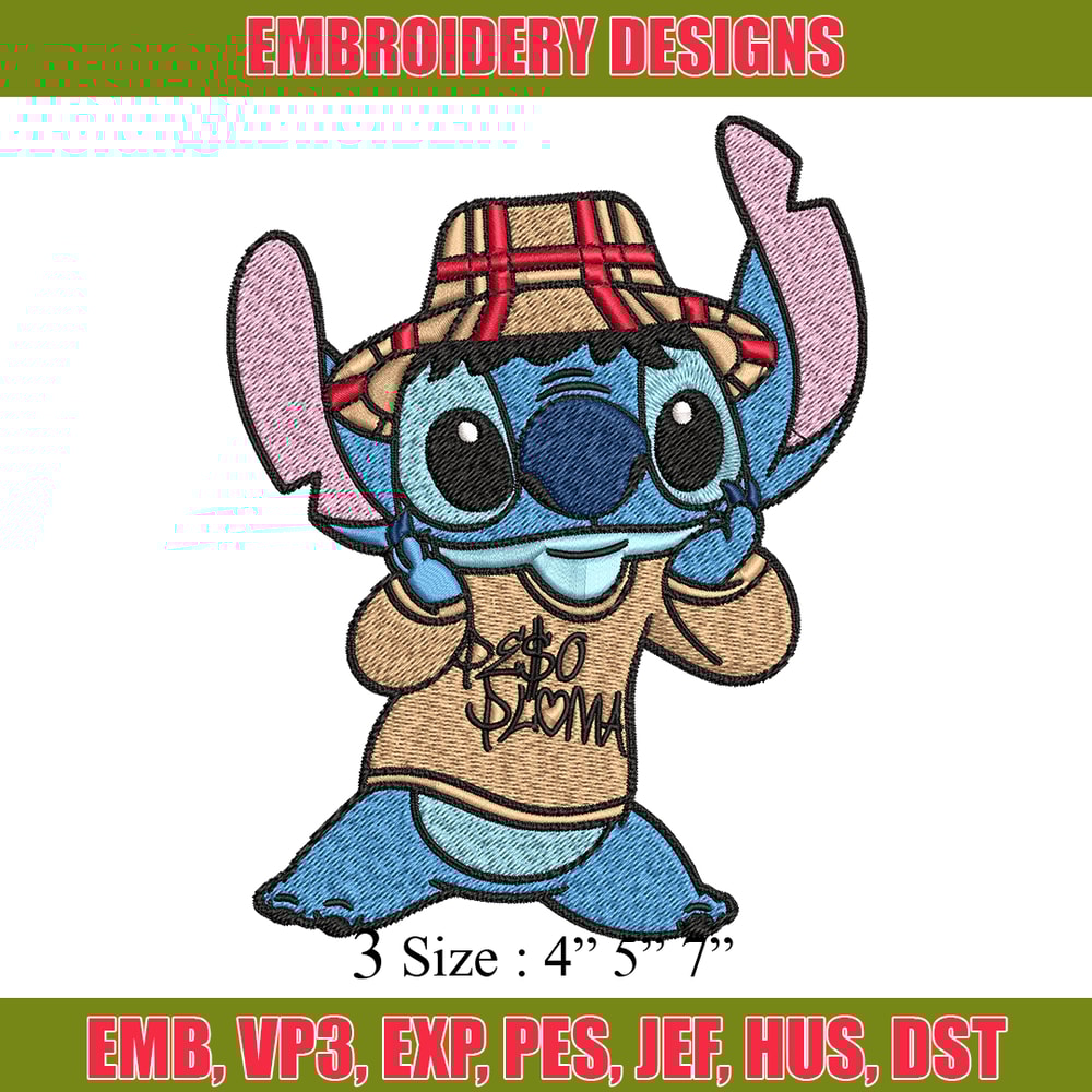 Stitch Peso Pluma Embroidery design, Peso Pluma Stitch Embroidery, cartoon design, Embroidery File, Digital download..jpg