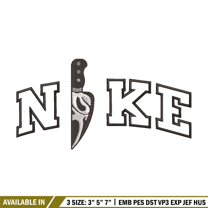 Ghostface knife embroidery design, Ghostface knife embroidery, Nike design, Logo shirt, logo shirt, digital download.jpg