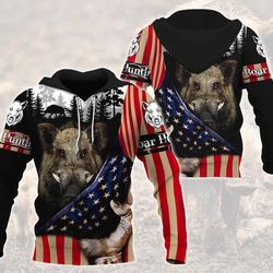 boar hunting flag 3d all over print | unisex | adult | ht4595