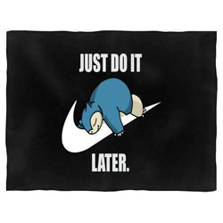 pokemon snorlax just do it later anime snorlax gotta catch em all misty ash team rocket blanket