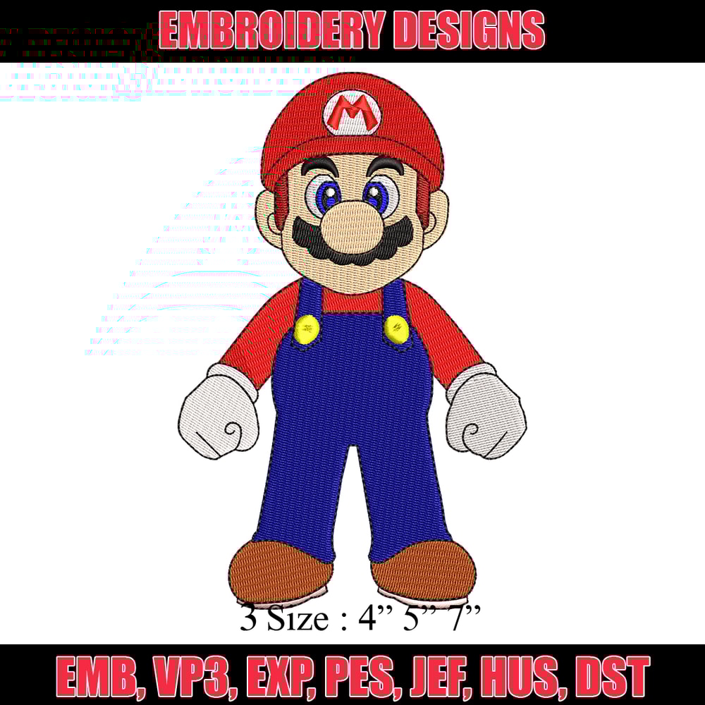 Super Mario bros embroidery design, Mario embroidery, logo design, Logo shirt, embroidery file, Digital download.jpg