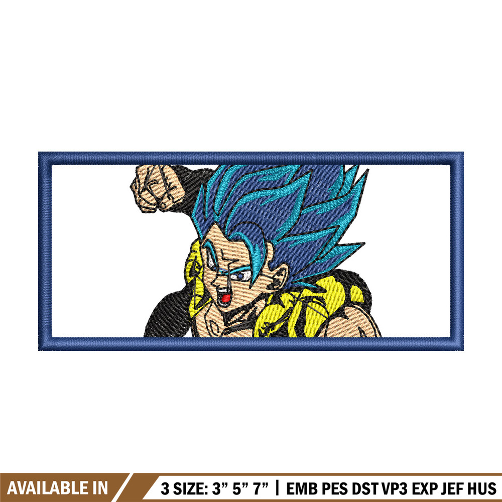 Gogeta embroidery design, Dragonball embroidery, Anime design, Embroidery shirt, Embroidery file,Digital download.jpg
