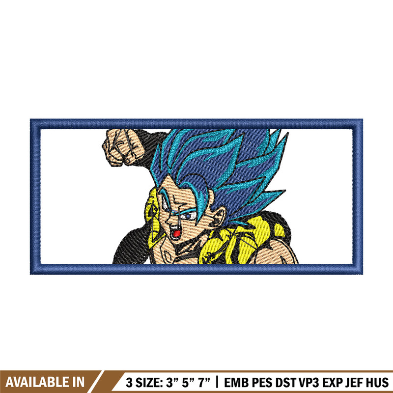 Gogeta embroidery design, Dragonball embroidery, Anime design, Embroidery shirt, Embroidery file,Digital download.jpg