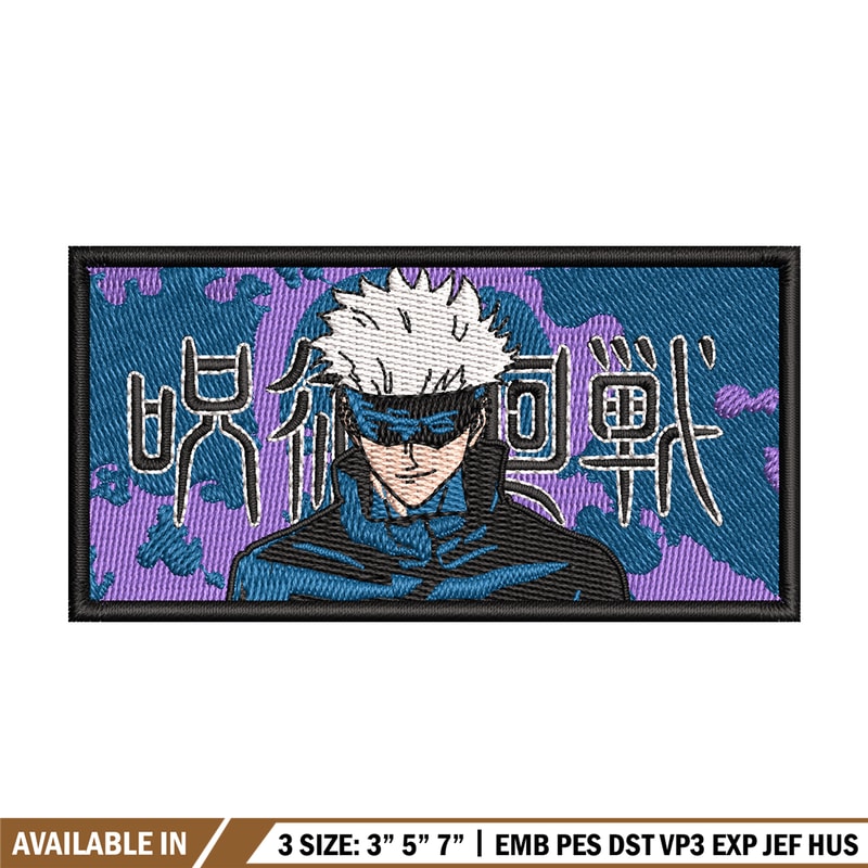 Gojo box embroidery design, Jujutsu embroidery, Anime design, Embroidery shirt, Embroidery file, Digital download.jpg
