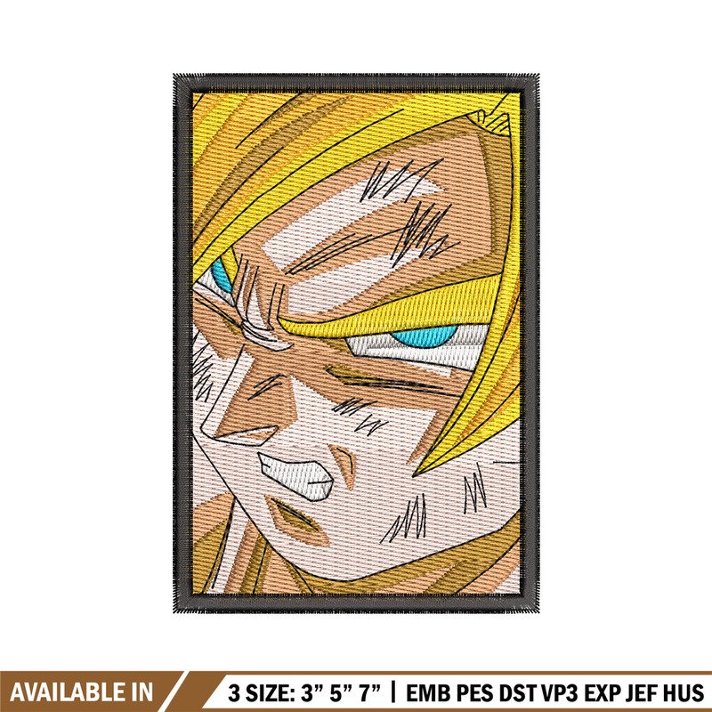 Goku frame embroidery design, Dragonball embroidery, Anime design, Embroidery shirt, Embroidery file, Digital download.jpg