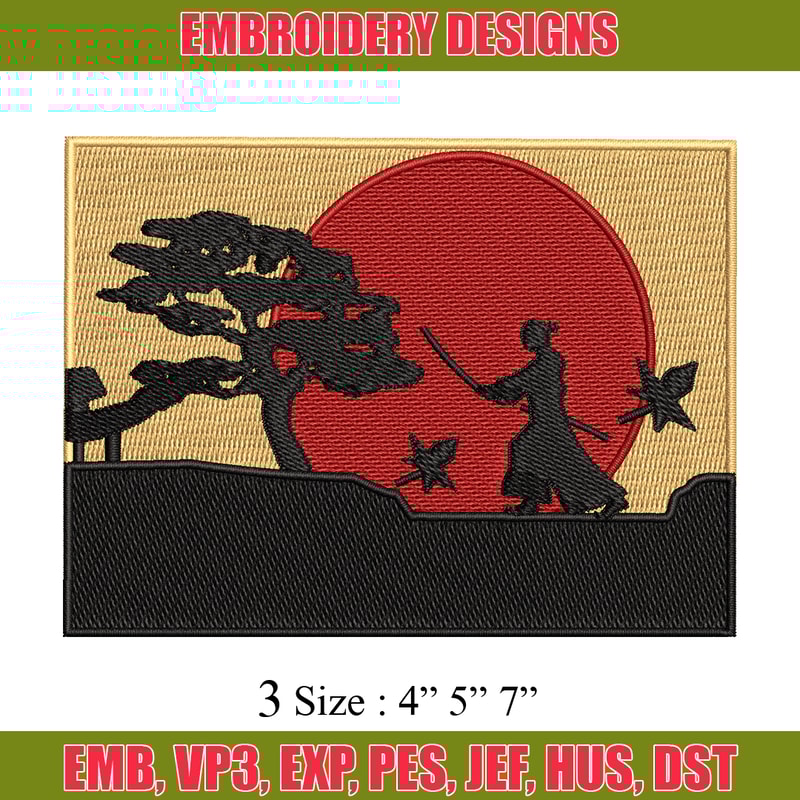 Swordsman moon embroidery design, Swordsman embroidery, embroidery file, Picture design, logo shirt, Digital download..jpg