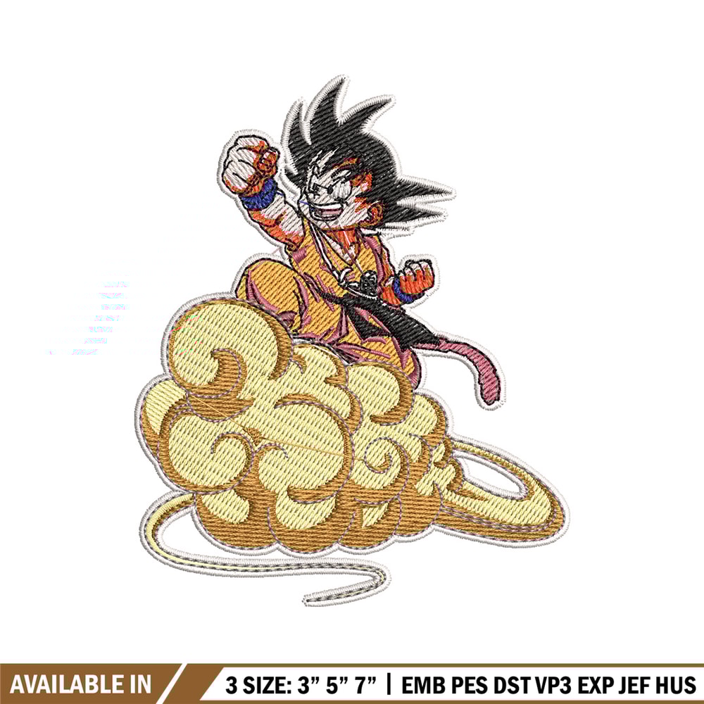 Goku kid embroidery design, Dragonball embroidery, Anime design, Embroidery shirt, Embroidery file, Digital download.jpg