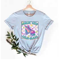 rollin' into first grade shirt, skating girls school shirt,rollin' into shirt,custom school grade shirt, first day of sc