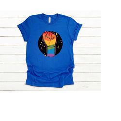 rainbow fist shirt, gay fist pride hand t-shirt, pride symbol shirt, gay pride shirt, lgbt shirt, lgbtq shirt, lgbt fist