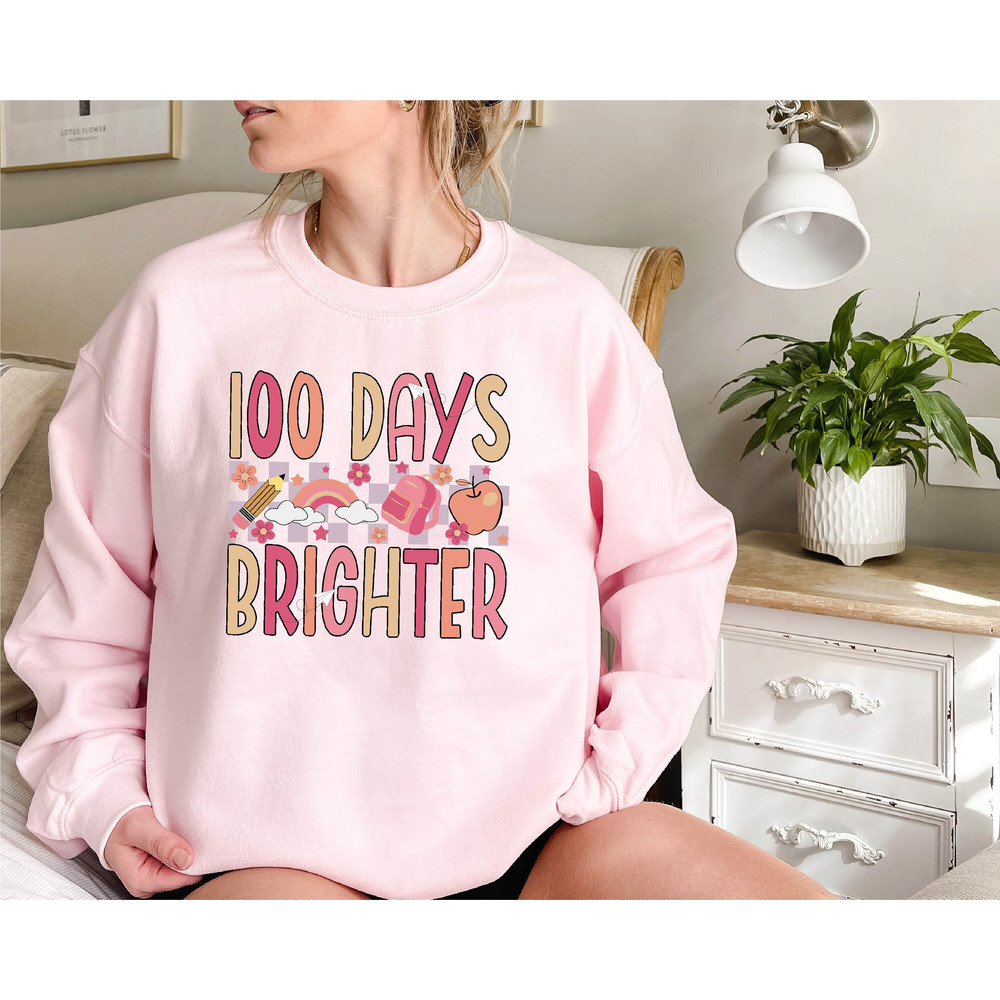 100 Days Sweatshirt, 100th Day Of School Celebration, Student Shirt, Back to School Shirt, Teacher Sweatshirt, Elementary School Teacher Tee - 3.jpg