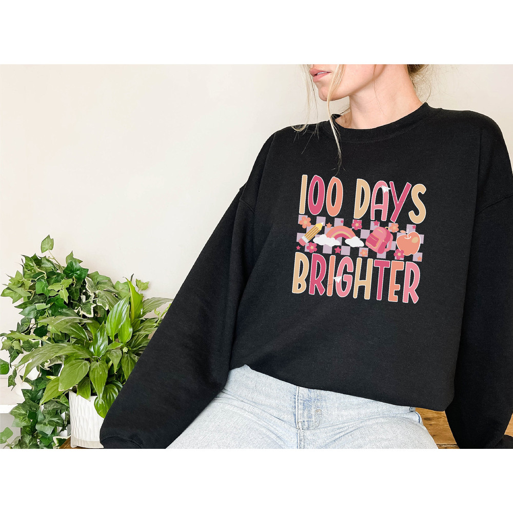 100 Days Sweatshirt, 100th Day Of School Celebration, Student Shirt, Back to School Shirt, Teacher Sweatshirt, Elementary School Teacher Tee - 6.jpg