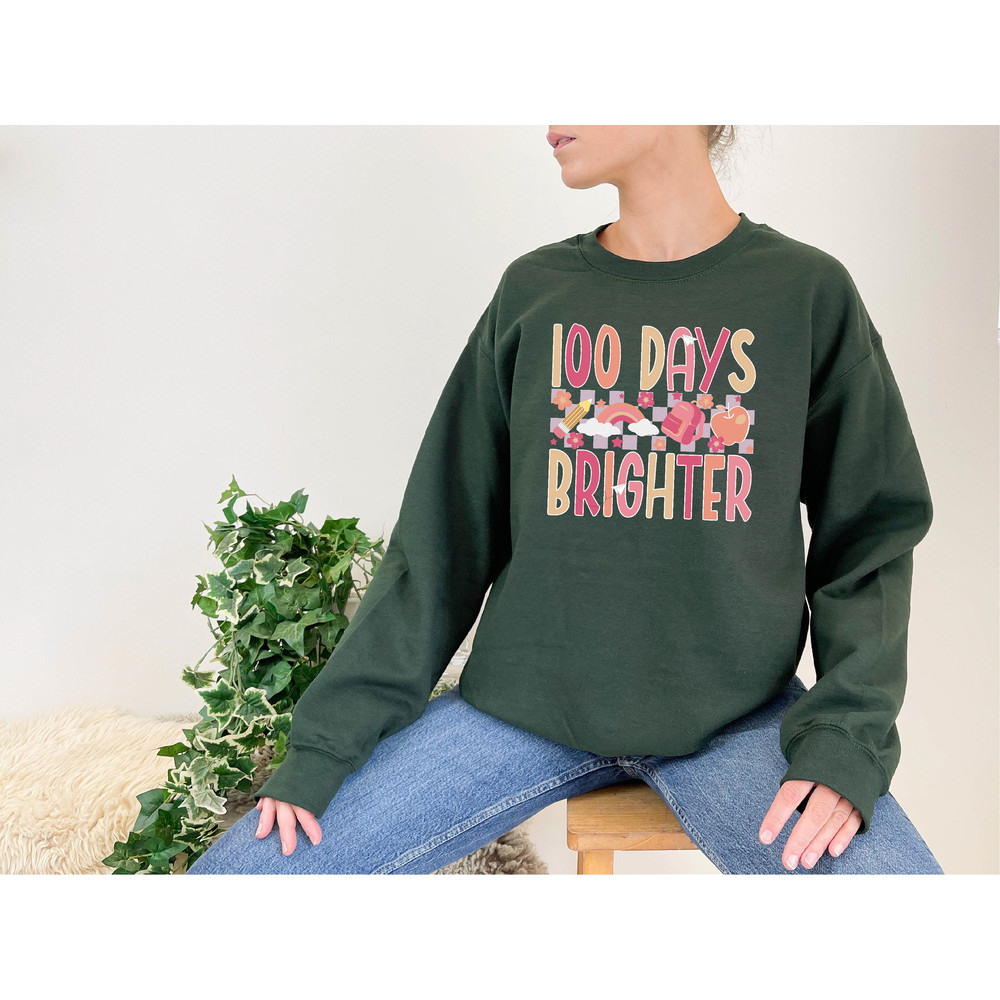 100 Days Sweatshirt, 100th Day Of School Celebration, Student Shirt, Back to School Shirt, Teacher Sweatshirt, Elementary School Teacher Tee - 7.jpg