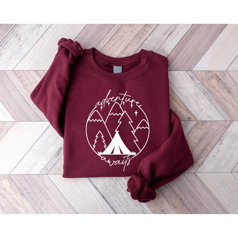 Adventure Sweatshirt, Camping Shirt, Mountain Shirt, Hiker Shirts, Nature Lover Shirt, Camping Gift, Family Vacation Shirt, Adventure Shirt - 6.jpg