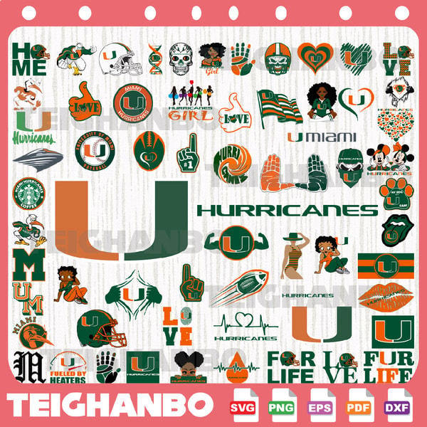 Hurricanes Rugby Svg 62 Files Miami-Hurricanes Team Bundle Svg, Miami-Hurricanes | Inspire ...