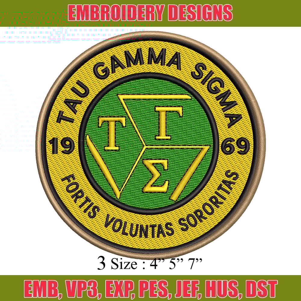 Tau Gamma Sigma embroidery design, logo embroidery, logo design, embroidery file, logo shirt, Digital download..jpg