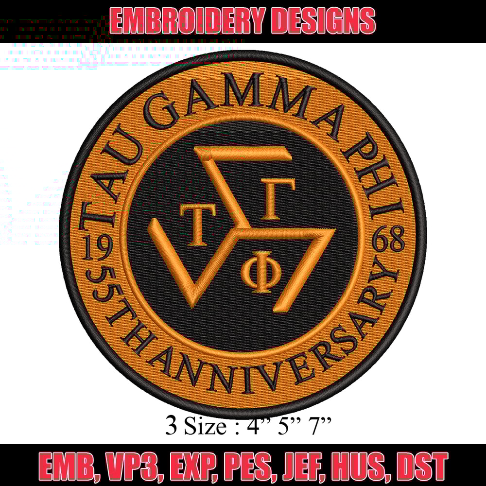 Tau Gamma Sigma embroidery design, logo embroidery, embroidery file, logo design, logo shirt, Digital download..jpg