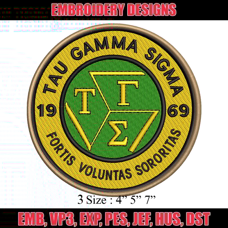Tau Gamma Sigma embroidery design, logo embroidery, logo design, embroidery file, logo shirt, Digital download..jpg