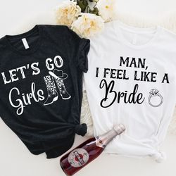 bachelorette party shirts, cowgirl bachelorette party favors, lets go girls, nash bash, country bachelorette outfit, bri