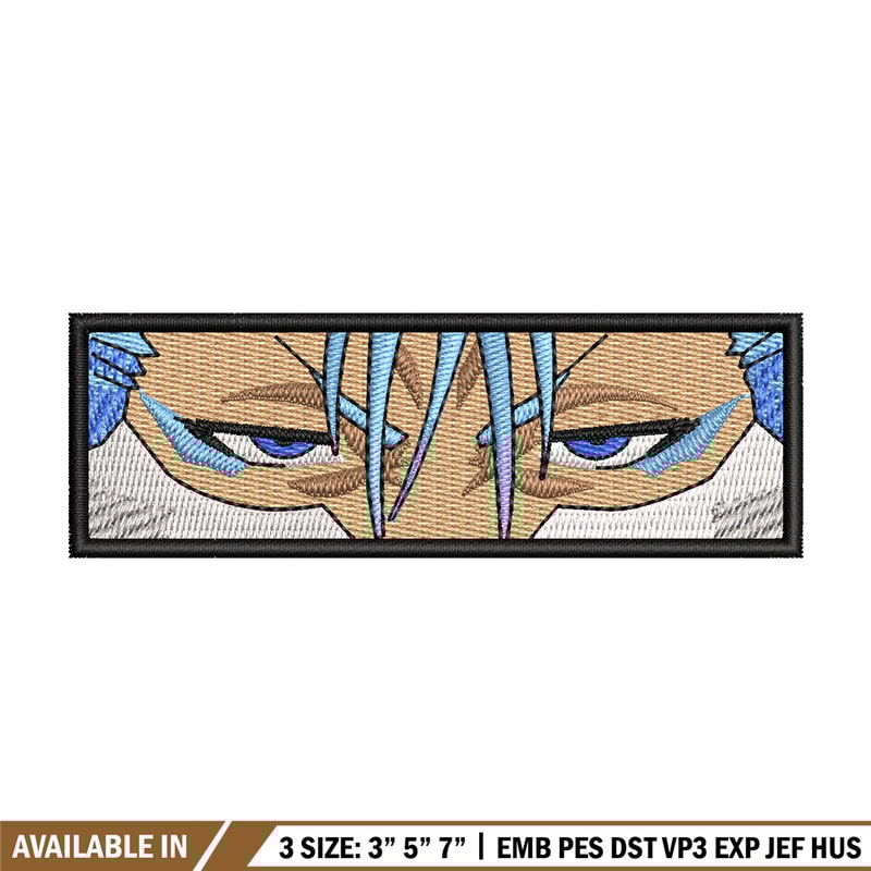 Grimmjow eyes embroidery design, Bleach embroidery, Anime design, Embroidery shirt, Embroidery file, Digital download.jpg