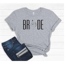 ring finger shirt | bride to be, bridal gift, bridal party, bridal shower gift, honeymoon shirt, just married shirt, new