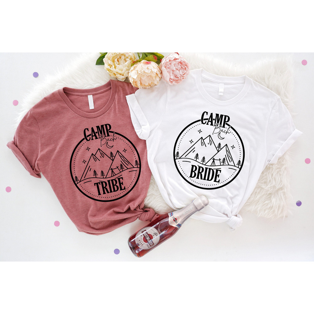 Bride Tribe Camping Bachelorette, Hiking Trekking Bachelorette Shirt, Nature Bach Shirt, Outdoor Bride Tee, Bride Tribe Shirt, Wedding Gift - 3.jpg