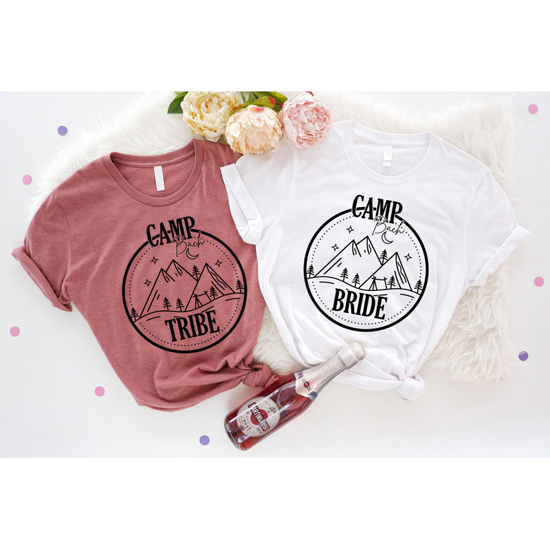 Bride Tribe Camping Bachelorette, Hiking Trekking Bachelorette Shirt, Nature Bach Shirt, Outdoor Bride Tee, Bride Tribe Shirt, Wedding Gift - 3.jpg