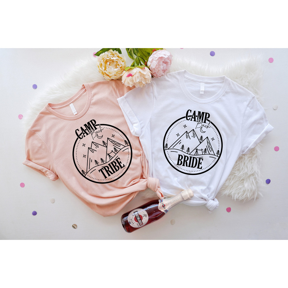 Bride Tribe Camping Bachelorette, Hiking Trekking Bachelorette Shirt, Nature Bach Shirt, Outdoor Bride Tee, Bride Tribe Shirt, Wedding Gift - 4.jpg