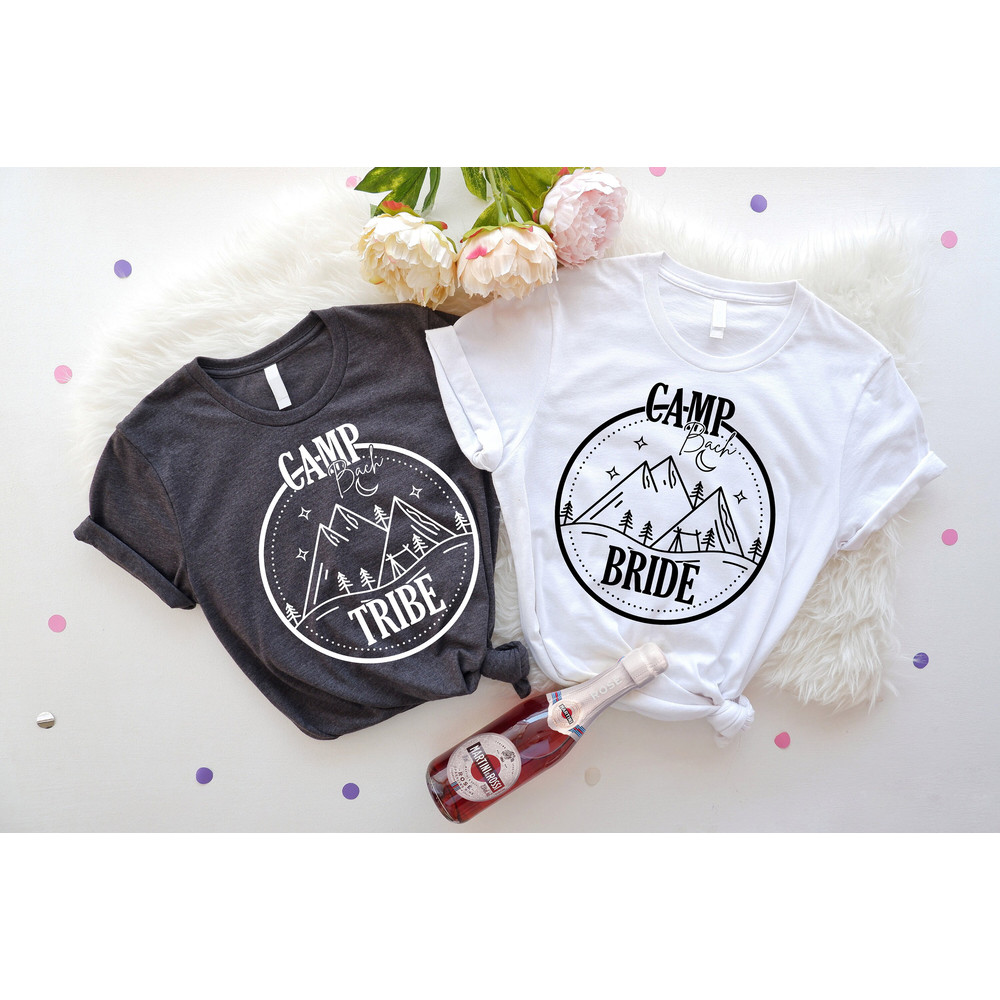 Bride Tribe Camping Bachelorette, Hiking Trekking Bachelorette Shirt, Nature Bach Shirt, Outdoor Bride Tee, Bride Tribe Shirt, Wedding Gift - 7.jpg