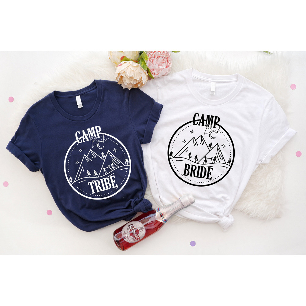 Bride Tribe Camping Bachelorette, Hiking Trekking Bachelorette Shirt, Nature Bach Shirt, Outdoor Bride Tee, Bride Tribe Shirt, Wedding Gift - 8.jpg