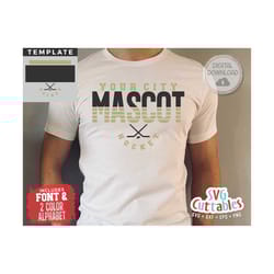 hockey svg - hockey cut file - hockey template 0025 - svg - eps - dxf - hockey team - silhouette - cricut cut file - digital file