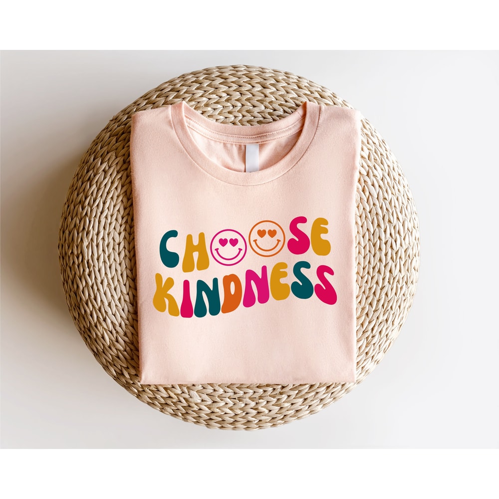 Choose Kindness Shirt, Positive Affirmation Shirt, Cute Teacher Smiley Face Shirt, Funny Teacher Shirt, Kindergarten Teacher Shirt, Be Kind - 2.jpg