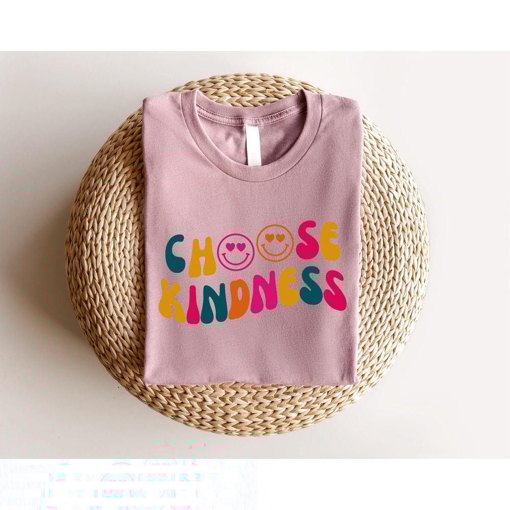 Choose Kindness Shirt, Positive Affirmation Shirt, Cute Teacher Smiley Face Shirt, Funny Teacher Shirt, Kindergarten Teacher Shirt, Be Kind - 3.jpg
