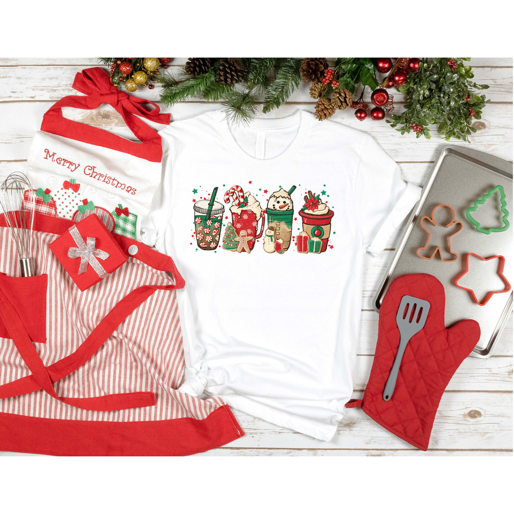 Christmas Coffee Shirt, Christmas Shirt, Women Christmas Shirt, Coffee Lover Shirt, Snowman Latte Shirt, Christmas Gift Shirt - 2.jpg