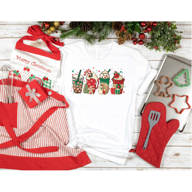 Christmas Coffee Shirt, Christmas Shirt, Women Christmas Shirt, Coffee Lover Shirt, Snowman Latte Shirt, Christmas Gift Shirt - 2.jpg